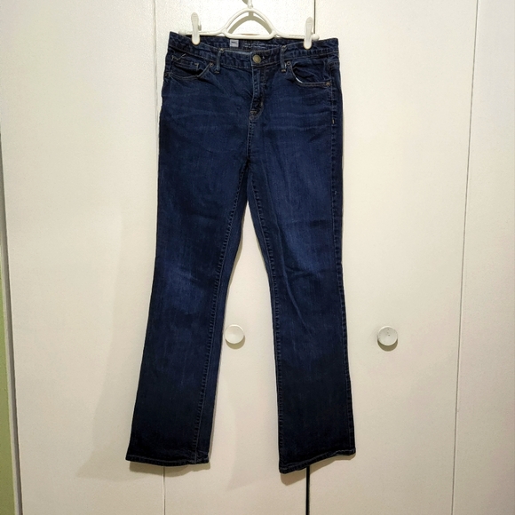 Mossimo Curvy Bootcut denim jeans. Dark blue. Size 8 regular. - Picture 2 of 10